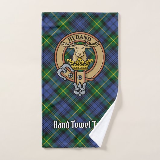 Clan Gordon Crest sur Tartan (Serviette à main)