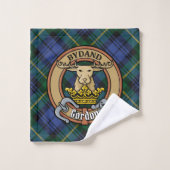 Clan Gordon Crest sur Tartan (Gant de toilette)