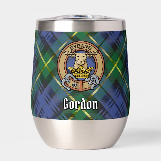 Clan Gordon Crest sur Tartan (Avant)