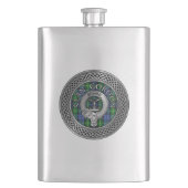 Clan Gordon Crest & Tartan Knot Flask Flacon (Voorkant)