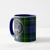 Clan Gordon Crest & Tartan Mug (Devant gauche)