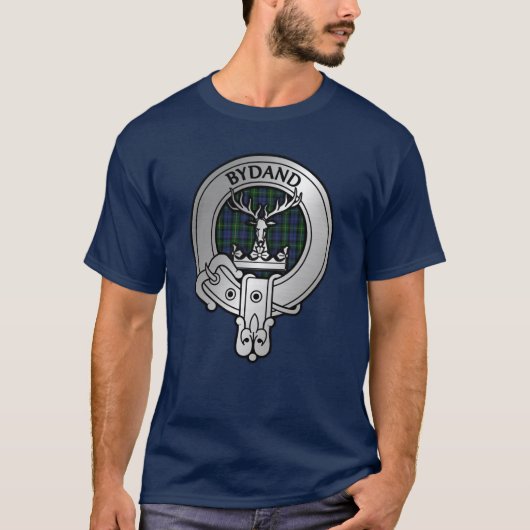 Clan Gordon Crest & Tartan T-shirt (Voorkant)