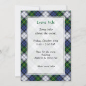 Clan Gordon Dress Tartan Invitation (Dos)