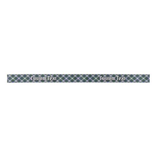 Clan Gordon Dress Tartan Satin Ribbon Lint (Voorkant)