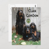 Clan Gordon, Gordon Setter Generations Briefkaart (Voorkant / Achterkant)