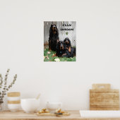CLAN GORDON Gordon Setter Poster de peinture (Cuisine)