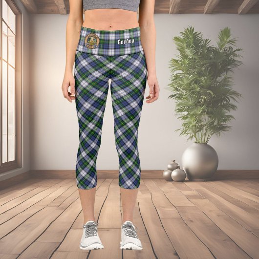 Clan Gordon habille Tartan Capri Leggings