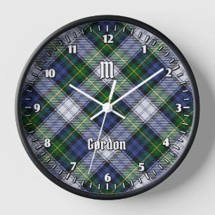 Clan Gordon habiller Tartan Grande horloge