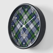 Clan Gordon habiller Tartan Grande horloge (Angle)