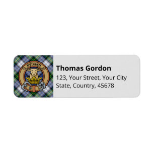 Clan Gordon habit Étiquette Tartan