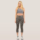Clan Gordon Patiné Tartan Capri Leggings (Recto)
