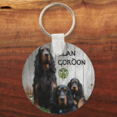 CLAN GORDON, Porte-clés Setter Gordon (Recto)