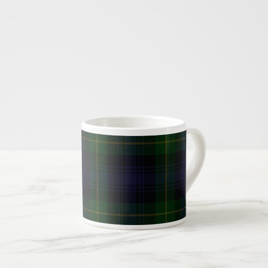 Clan Gordon Regimental Tartan Espresso Mok (Voorkant rechts)