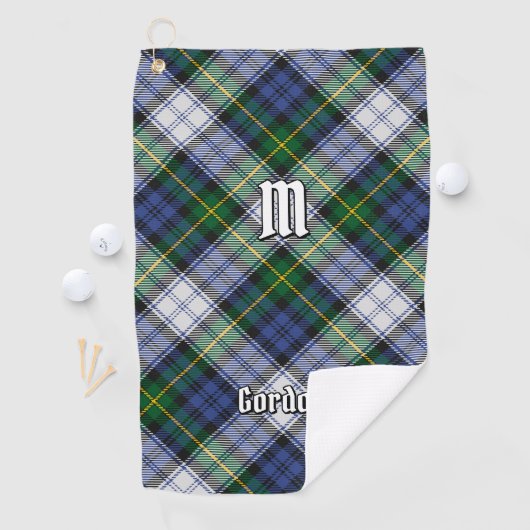 Clan Gordon Robe Tartan Golf Serviette (En situation)