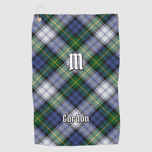 Clan Gordon Robe Tartan Golf Serviette (Devant)