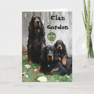 Clan Gordon, tableau de Gordon Setter Carte de not