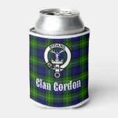 Clan Gordon Tartan Crest Blikjeskoeler (Blikje Voorkant)