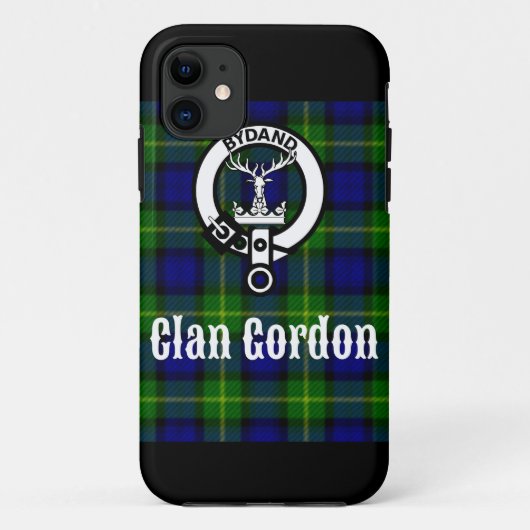 Clan Gordon Tartan Crest Case-Mate iPhone Case (Achterkant)