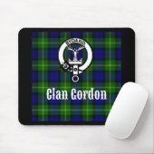 Clan Gordon Tartan Crest Muismat (Met muis)