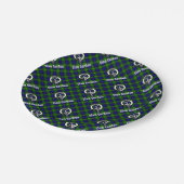 Clan Gordon Tartan Crest Papieren Bordje (Gekanteld)