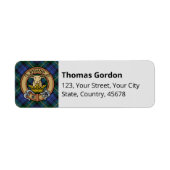 Clan Gordon Tartan Étiquette (Devant)