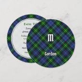 Clan Gordon Tartan Kaart (Voorkant / Achterkant)