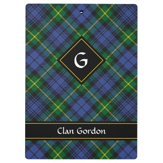 Clan Gordon Tartan Klembord (Achterkant)