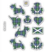 Clan Gordon Tartan Sticker (Voorkant)
