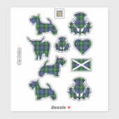 Clan Gordon Tartan Sticker (Vel)