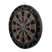 Clan Gordon Weathered Tartan Dart Board Dartbord (Voorkant Rechts)
