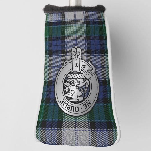 Clan Graham Crest & Dress Tartan Golf Head Hoesje Golfheadcover (Draai 90)