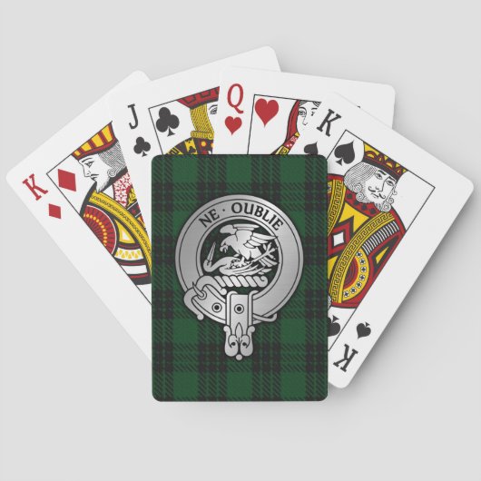 Clan Graham Crest en Tartan Pokerkaarten (Achterkant)