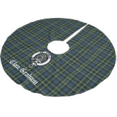 Clan Graham Montrose Tartan & Crest Kerstboom Rok (Gekanteld)