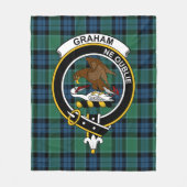 Clan Graham of Menteith Ancient Tartan Pset Fleece Deken (Voorkant)