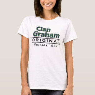Clan Graham past uw geboortejaar aan T-shirt