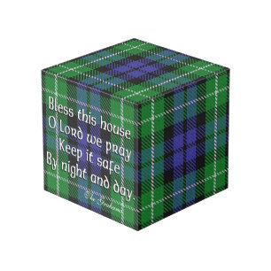 Clan Graham Tartan House Blessing Kubus