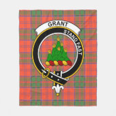 Clan Grant Ancient Tartan Pset Fleece Deken (Voorkant)