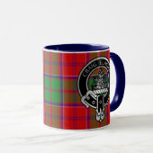 Clan Grant Crest & Tartan Mug (Devant droit)