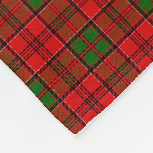 Clan Grant Tartan Fleece Deken (Hoek)