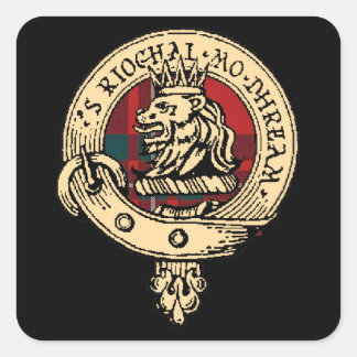 Clan Gregor Badge Tartan Sticker