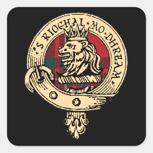 Clan Gregor Badge Tartan Sticker (Devant)