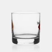 Clan Gregor Crest over Rob Roy Tartan Whisky Glas (Links)
