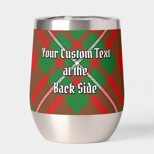 Clan Gregor Crest over Tartan (Achterkant)