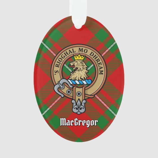 Clan Gregor Crest sur l'ornement du Tartan (devant)