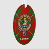 Clan Gregor Crest sur l'ornement du Tartan (devant)