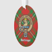 Clan Gregor Crest sur l'ornement du Tartan (devant)
