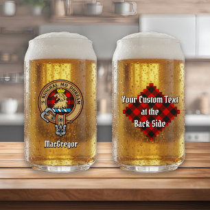 Clan Gregor Crest sur Rob Roy Tartan