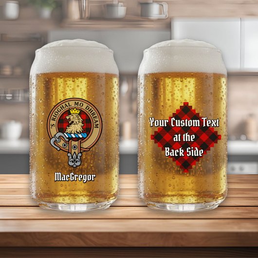 Clan Gregor Crest sur Rob Roy Tartan