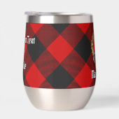Clan Gregor Crest sur Rob Roy Tartan (Droite)