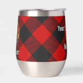 Clan Gregor Crest sur Rob Roy Tartan (Gauche)